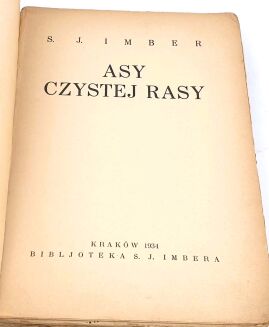 JUDAICA. IMBER - ASY CZYSTEJ RASY - 2
