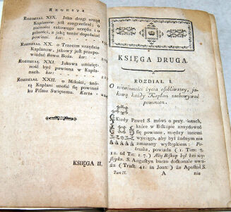 O ŚWIĄTOBLIWOŚCI Y OBOWIĄZKACH KAPŁANÓW XIĄG TROIE Ks.druga Wilno 1782 - 6