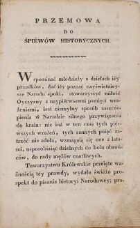NIEMCEWICZ- ŚPIEWY HISTORYCZNE z muzyką i rycinami 1819 - 5