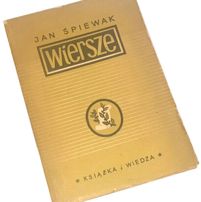 ŚPIEWAK- WIERSZE wyd. 1. Dedykacja Autora dla Wandy Karczewskiej.