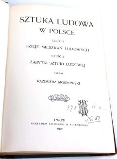 MOKŁOWSKI - SZTUKA LUDOWA W POLSCE 1903r. - 4
