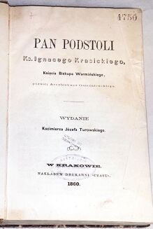 GWAGNIN - Z KRONIKI SARMACYI EUROPSKIEJ; KRASICKI- PAN PODSTOLI - 2