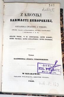 GWAGNIN - Z KRONIKI SARMACYI EUROPSKIEJ; KRASICKI- PAN PODSTOLI - 3