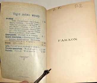 PRUS - FARAON t. 1-3 [komplet w 3 wol.] wyd.1,  1897r - 4