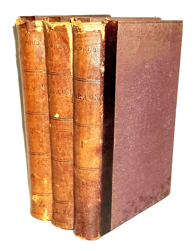 PRUS - FARAON t. 1-3 [komplet w 3 wol.] wyd.1,  1897r