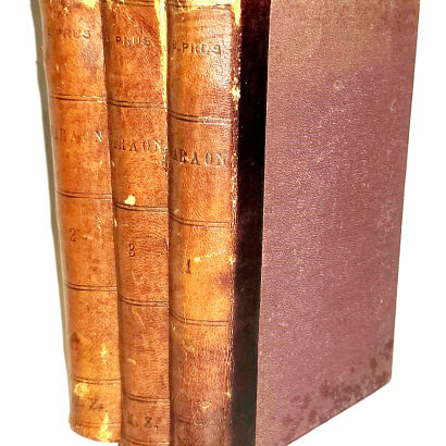 PRUS - FARAON t. 1-3 [komplet w 3 wol.] wyd.1,  1897r