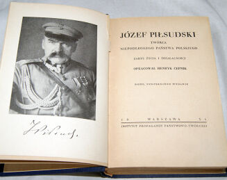 CEPNIK - JÓZEF PIŁSUDSKI 1933r. OPRAWA - 4