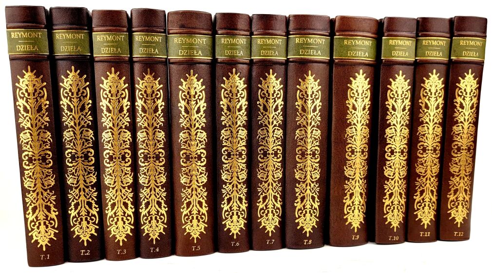 REYMONT - DZIEŁA WYBRANE t.1-12 [komplet w 12 wol., kolekcja w skórzanej oprawie]