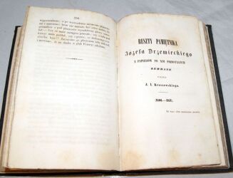 KRASZEWSKI- PAMIĘTNIKI JÓZEFA DRZEWIECKIEGO Wilno 1858 - 6