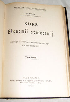 ANTOINE- KURS EKONOMII SPOŁECZNEJ t.1-2 wyd. 1908 - 7