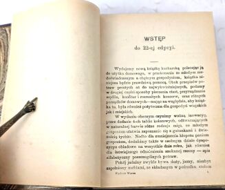PRAKTYCZNY KUCHARZ WARSZAWSKI wyd. 1912, luksusowa oprawa skórzana - 9