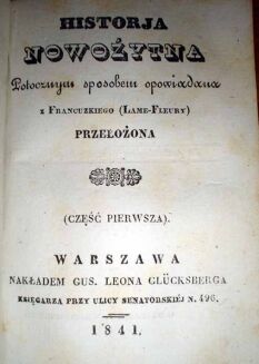 HISTORJA RZYMSKA, WIEKOW SREDNICH, NOWOŻYTNA wyd.1841r. - 4
