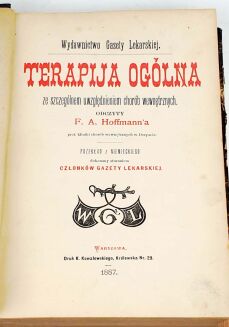HOFFMANN - TERAPIJA OGÓLNA ZE SZCZEGÓLNEM UWZGLĘDNIENIEM CHORÓB WEWNĘTRZNYCH - 2