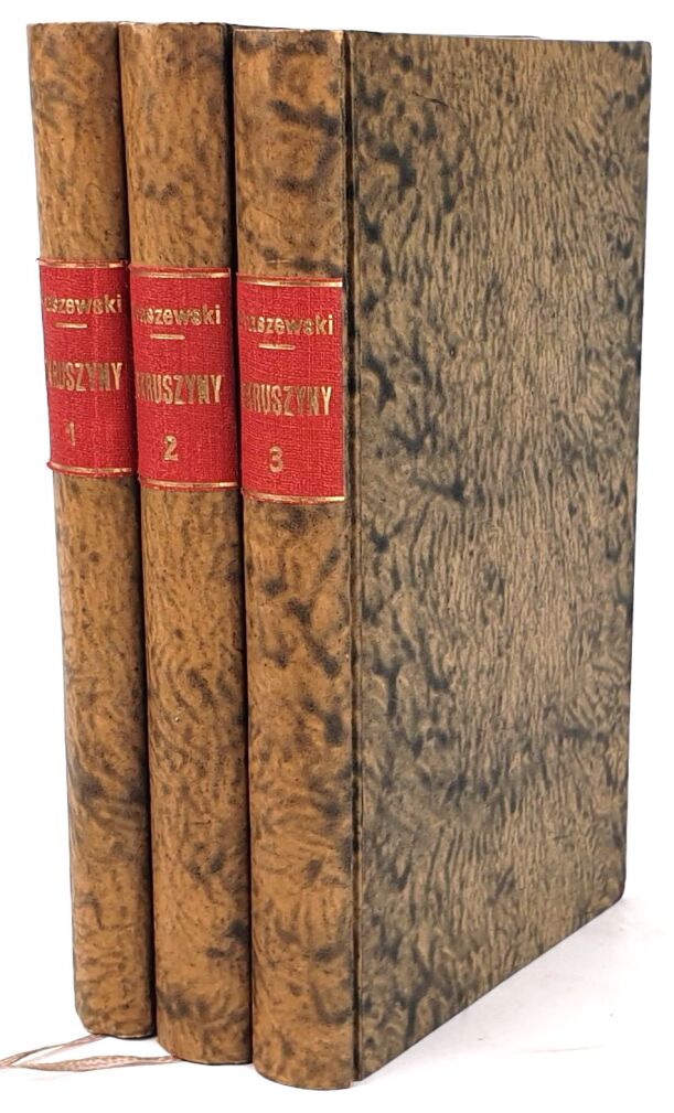 KRASZEWSKI - OKRUSZYNY. Zbiór powiastek, rozpraw i obrazków. T. 1-3 (w 3 wol.). Warszawa 1856
