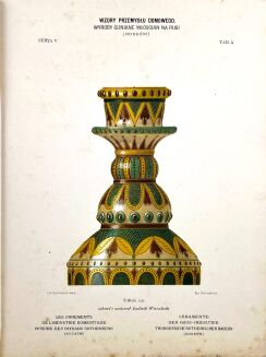 WZORY PRZEMYSŁU DOMOWEGO : WYROBY GLINIANE WŁOSCIAN NA RUSI (NACZYNIA Z KOSSOWA) wyd. 1882 - 6