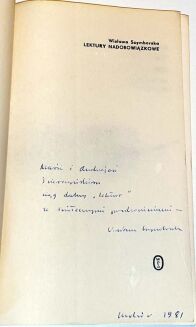 SZYMBORSKA – LEKTURY NADOBOWIĄZKOWE. cz. 2 odręczna dedykacja Autorki - 2