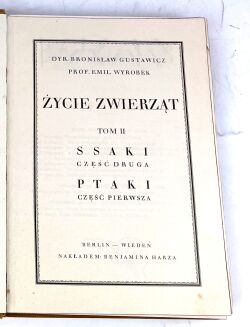 GUSTAWICZ, WYROBEK- ŻYCIE ZWIERZĄT T.1-5 [komplet w 5 wol.], ładny egzemplarz - 16