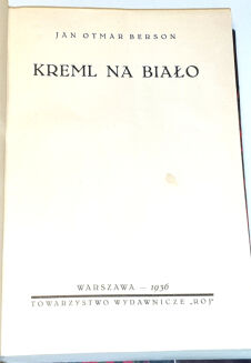 OTMAR - KREML NA BIAŁO. wyd. 1936 - 3