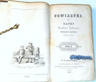 JACHOWICZ- POWIASTKI I BAJKI t.1-3 wyd. VI ozdobione 12 rycinami, 1842 - 2
