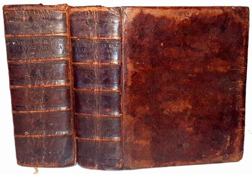 WUJEK - BIBLIA sacra latino-polonica vulgatae editionis T.1-2 [w  2 wol.] Vratislaviae (Wrocław) 1771