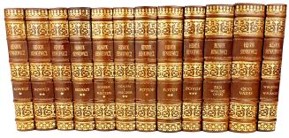 SIENKIEWICZ- WYBÓR PISM t.1-12 (kolekcja książek w półskórzanej oprawie) wyd. 1954-5r. - 2