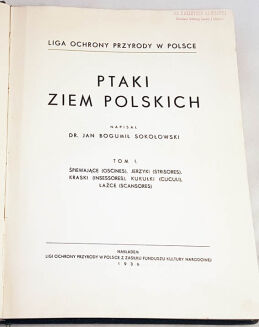 SOKOŁOWSKI - PTAKI ZIEM POLSKICH T.1 1936 - 4
