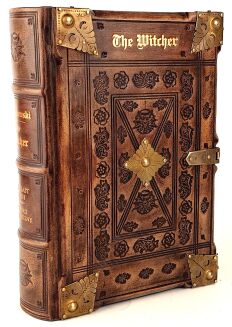 Andrzej Sapkowski - The Witcher. Illustrated Edition, Premium Leather Binding, Metalwork, Fore edge Painting - 2