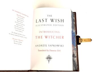 Andrzej Sapkowski - The Witcher. Illustrated Edition, Premium Leather Binding, Metalwork, Fore edge Painting - 14