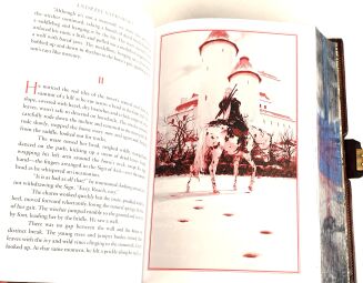 Andrzej Sapkowski - The Witcher. Illustrated Edition, Premium Leather Binding, Metalwork, Fore edge Painting - 15