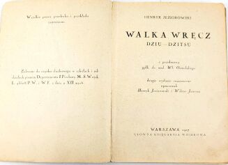 JEZIOROWSKI- WALKA WRĘCZ DŹIU- DŹITSU 1927 - 3