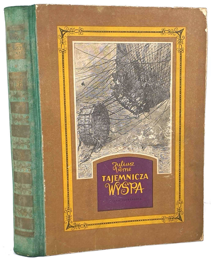 VERNE - TAJEMNICZA WYSPA wyd. 1955r. ilustracje