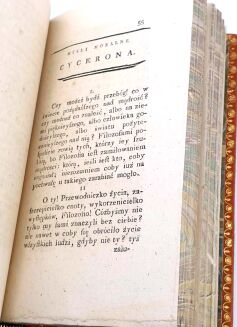 CYCERON- KRÓTKI ZBIÓR STAROŻYTNYCH MORALISTÓW Myśli moralne Cycerona t. IV 1785 - 7