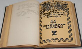 ZARYS HISTORII WOJENNEJ PUŁKÓW POLSKICH 1918-1920 4t. [komplet] - 4