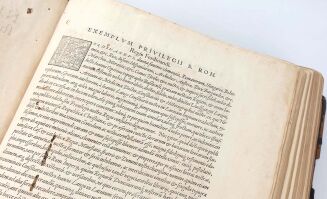 [WYBITNA POLSKA OPRAWA RENESANSOWA MISTRZA PORTRETÓW MEDALIERSKICH Z POZNANIA] NICEPHORI CALLISTI XANTHOPULI - SCRIPTORIS VERE CATHOLICI 1553 - 9