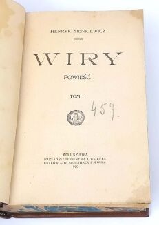 SIENKIEWICZ- WIRY t.1-2 [komplet w 2wol.] wyd.1 - 4