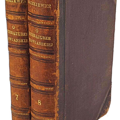 MICKIEWICZ - RZECZ O LITERATURZE SŁOWIAŃSKIEJ wyd. 1858r