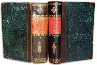 MOCHNACKI- POWSTANIE NARODU POLSKIEGO t. 1-2,  piękny półskórek z księgozbioru Feliksa Wężyka w Mroczeniu - 2