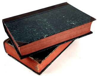 MOCHNACKI- POWSTANIE NARODU POLSKIEGO t. 1-2,  piękny półskórek z księgozbioru Feliksa Wężyka w Mroczeniu - 6