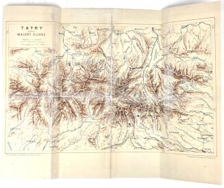 ELJASZ-RADZIKOWSKI - ILUSTROWANY PRZEWODNIK DO TATR oryginał 1886, mapa - 16