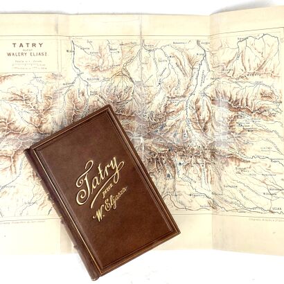 ELJASZ-RADZIKOWSKI - ILUSTROWANY PRZEWODNIK DO TATR oryginał 1886, mapa