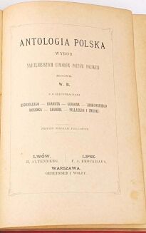 BEŁZA - ANTOLOGIA POLSKA 1881 Andriolli Gerson - 5