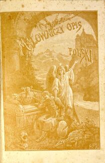 CHOCISZEWSKI- MALOWNICZY OPIS POLSKI wyd. 1907.  Oprawa w biało-czerwone płótno oprawa z Orłem polskim i Pogonią Litewską - 3