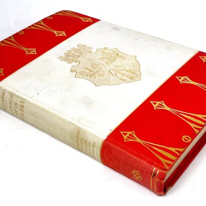 CHOCISZEWSKI- MALOWNICZY OPIS POLSKI wyd. 1907.  Oprawa w biało-czerwone płótno oprawa z Orłem polskim i Pogonią Litewską