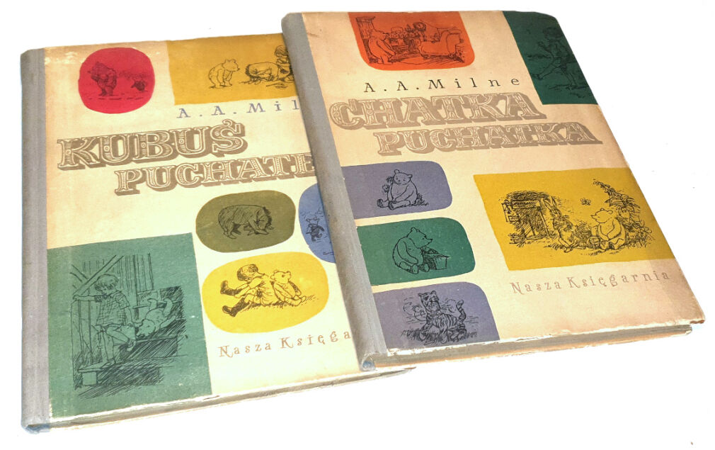 MILNE- KUBUŚ PUCHATEK oraz CHATKA PUCHATKA wyd. 1954r. ilustracje