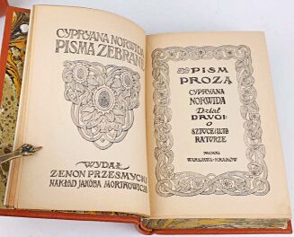 NORWID - PISMA ZEBRANE Wyd. Zenon Przesmycki. T.A cz.1-2, C, E.F [wol.1-5, komplet] - 32