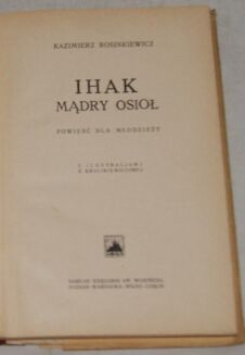 ROSINKIEWICZ - IHAK Mądry osioł  ilustr. OBWOLUTA - 4