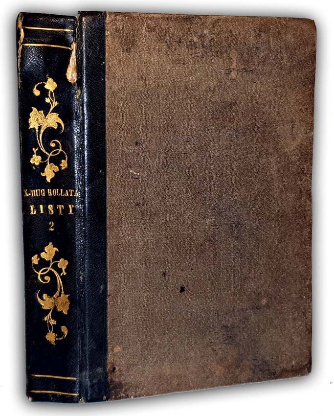 KOŁŁĄTAJ- KORRESPONDENCYA LISTOWNA  Z TADEUSZEM CZACKIM t.2 wyd.1844