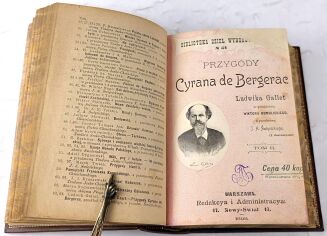 GALLET - KAPITAN CZART. PRZYGODY CYRANA DE BERGERAC T.1-3 [komplet w 1 wol.] wyd.1, 1898 - 12