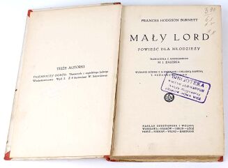BURNETT- MAŁY LORD wyd. 1927 - 3