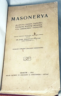 PELCZAR- MASONERYA wyd. 1914r. skóra - 4